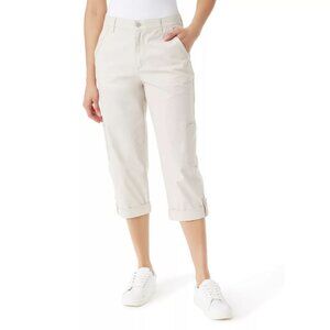 Women's Gloria Vanderbilt Cargo Capris Pants Color: Stonewood Size: 10